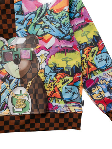 BEAR DONT CARE SPLIT HOODIE