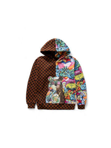 BEAR DONT CARE SPLIT HOODIE