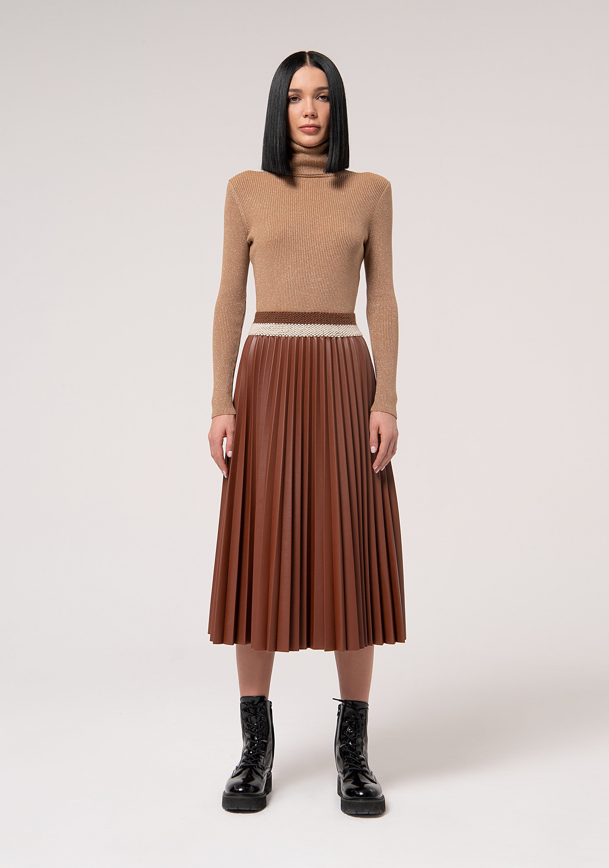 Midi Skirt Plissé Nuts
