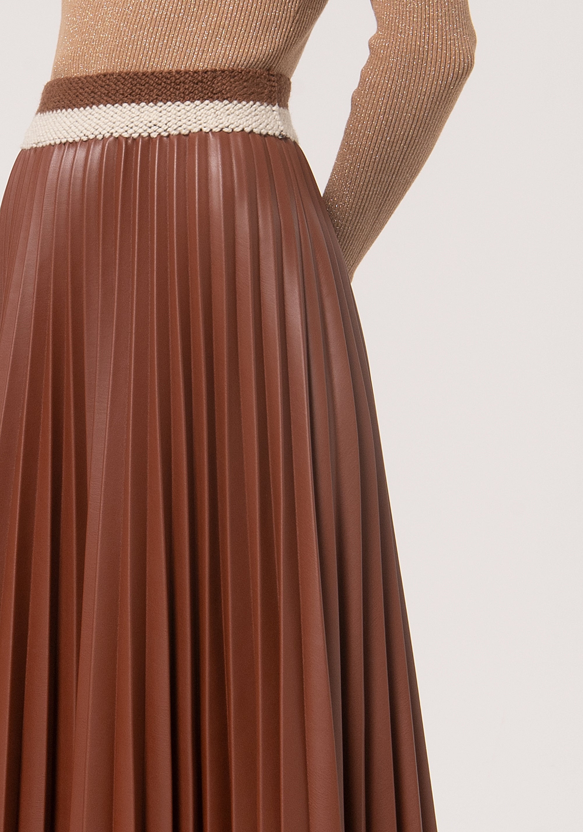 Midi Skirt Plissé Nuts