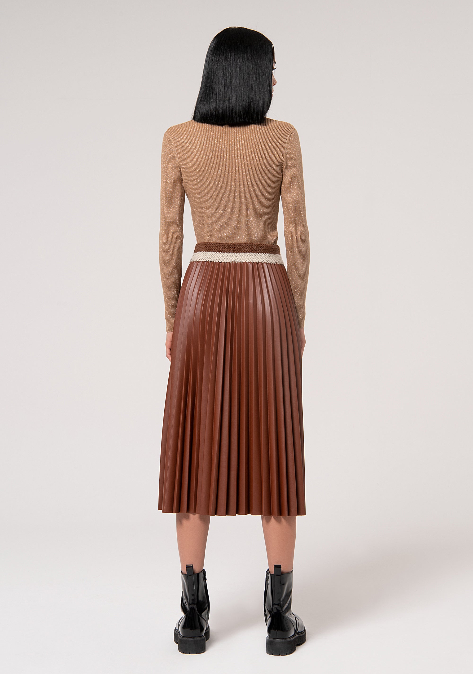 Midi Skirt Plissé Nuts