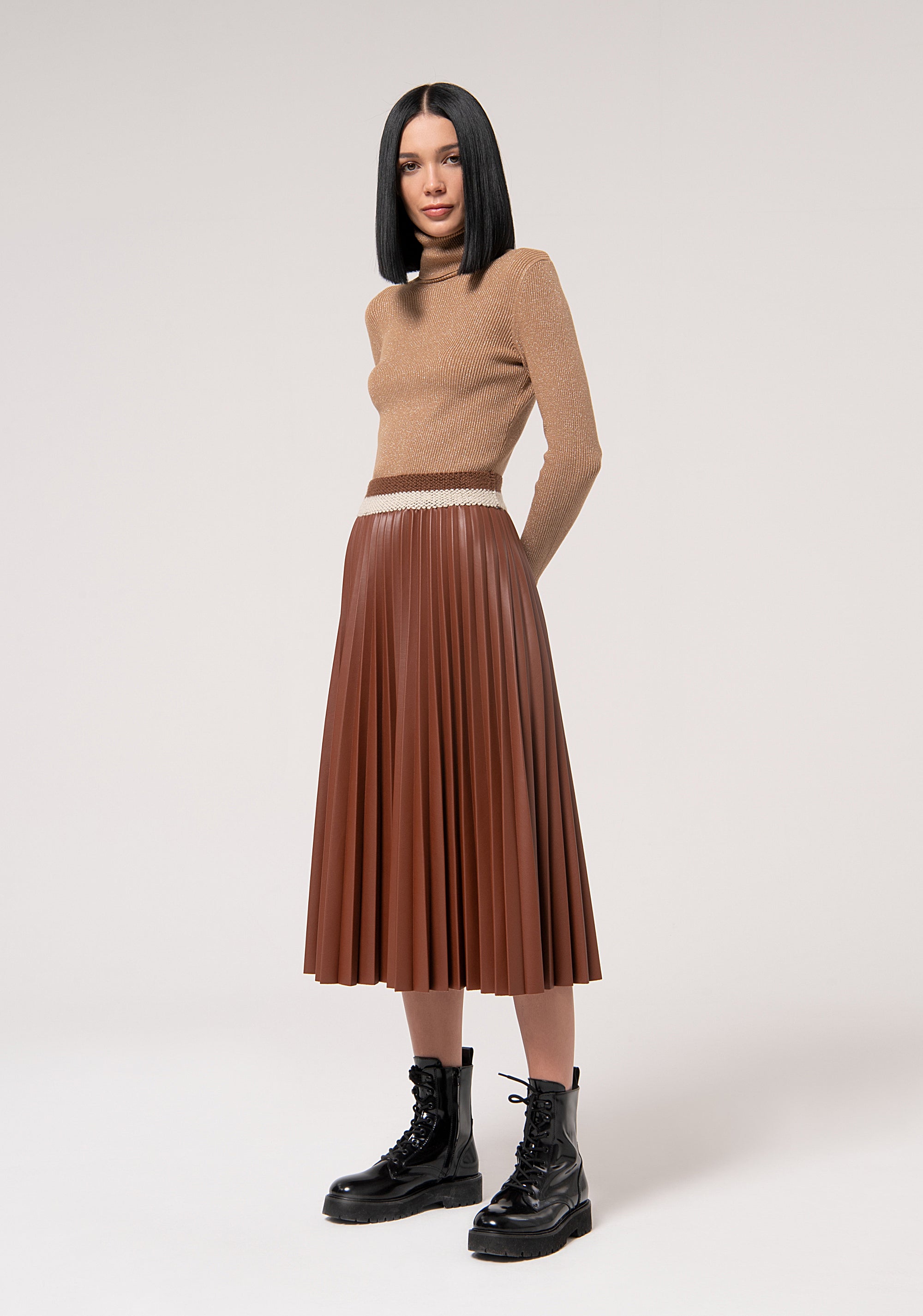 Midi Skirt Plissé Nuts