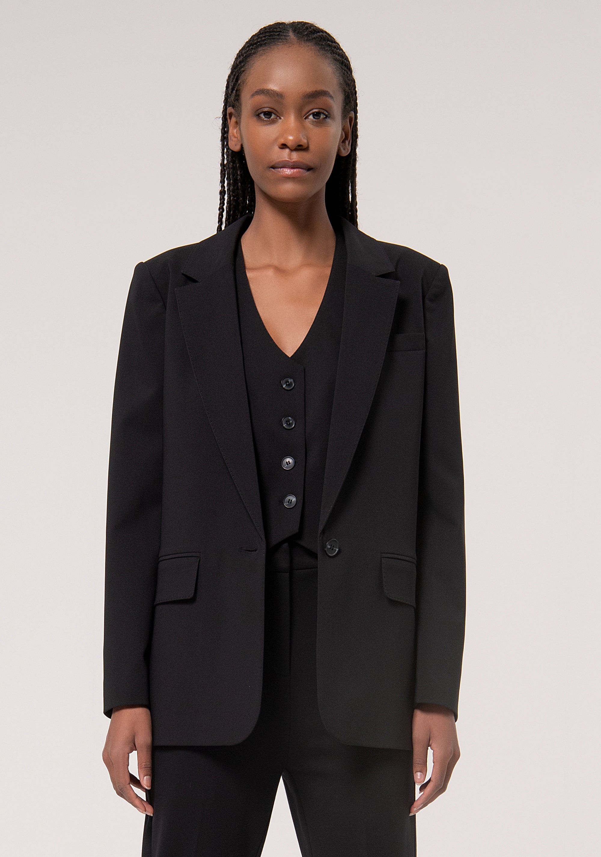 Long Tailor Jacket Black