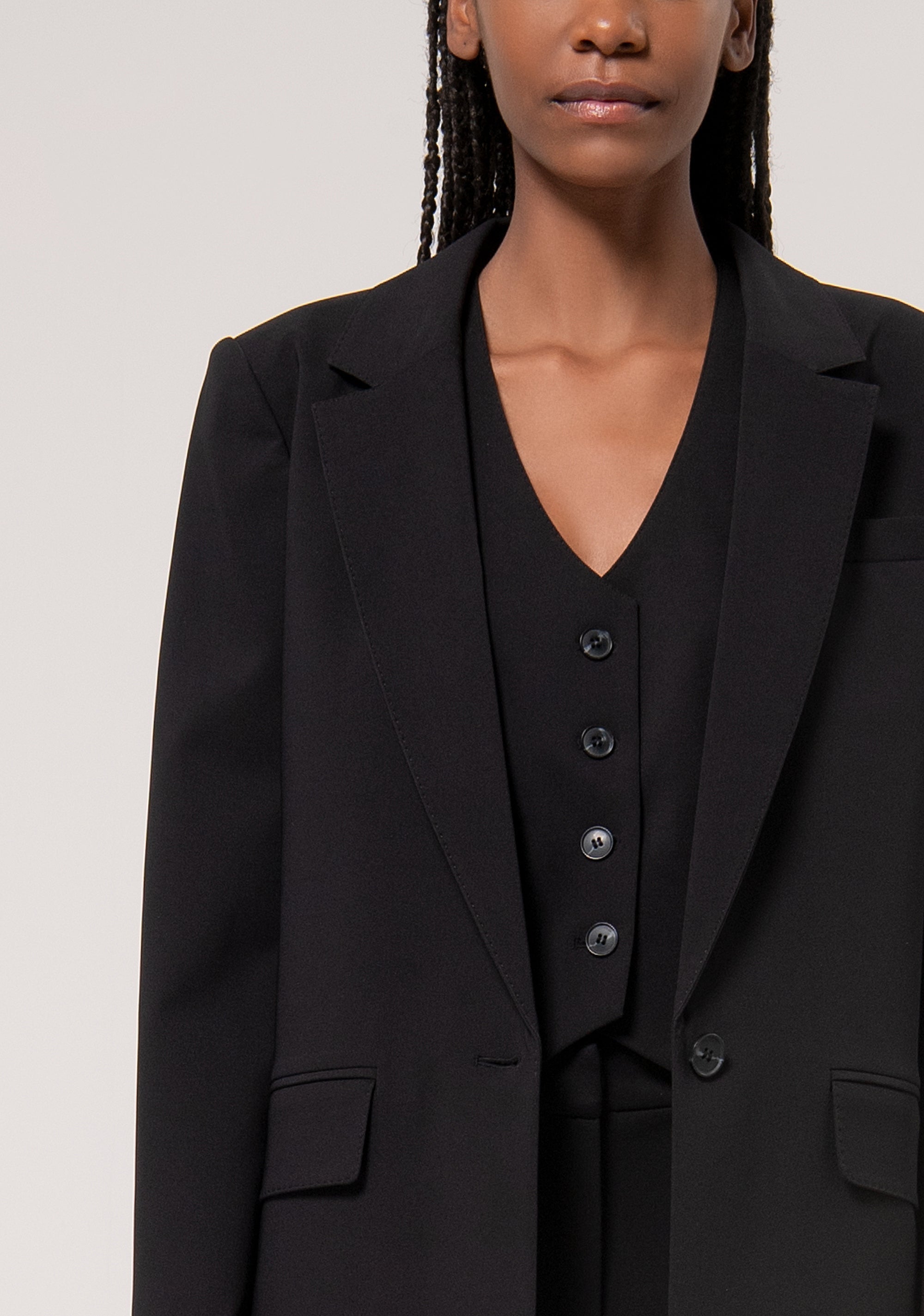 Long Tailor Jacket Black