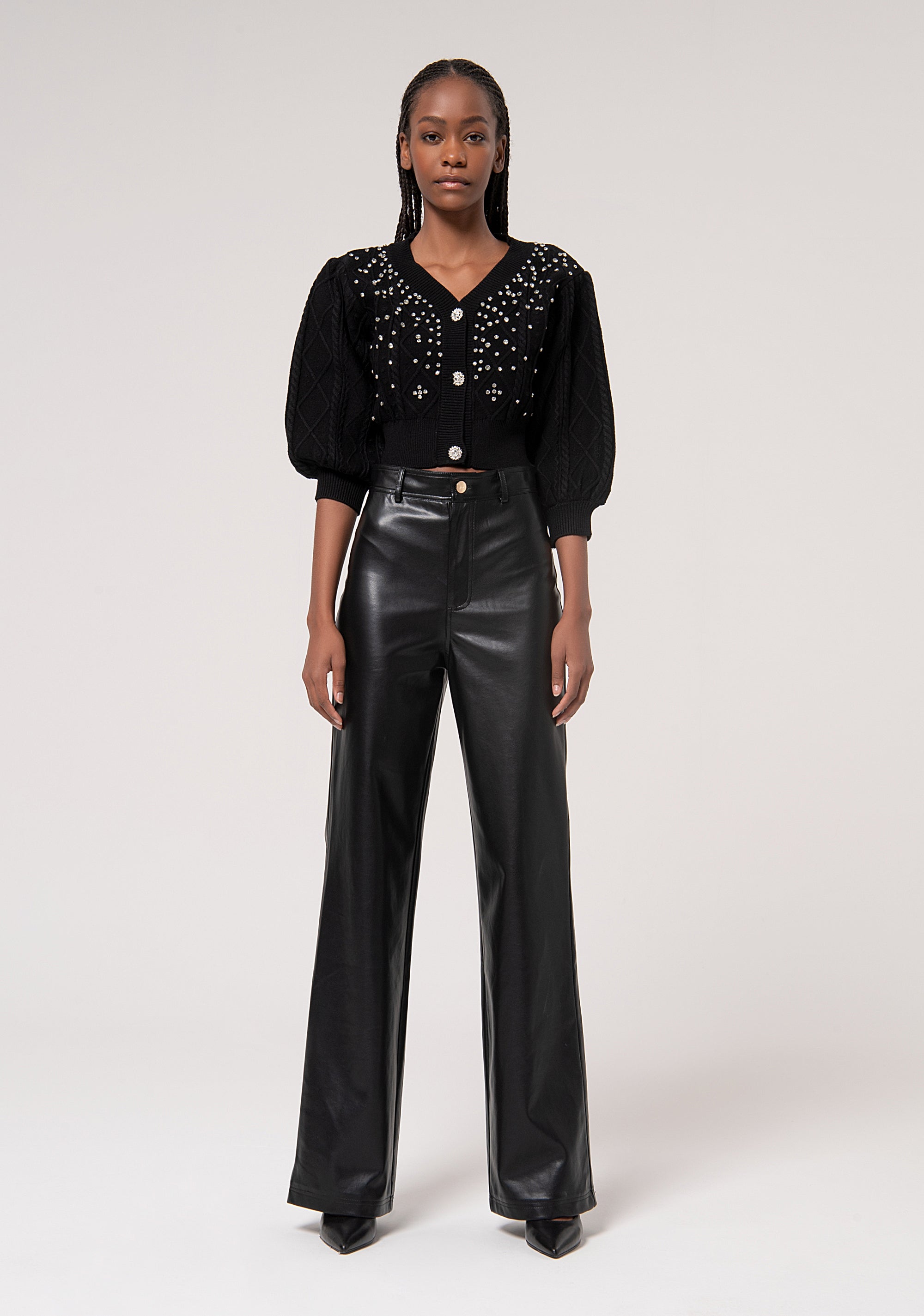 flare Tailor Pants Black