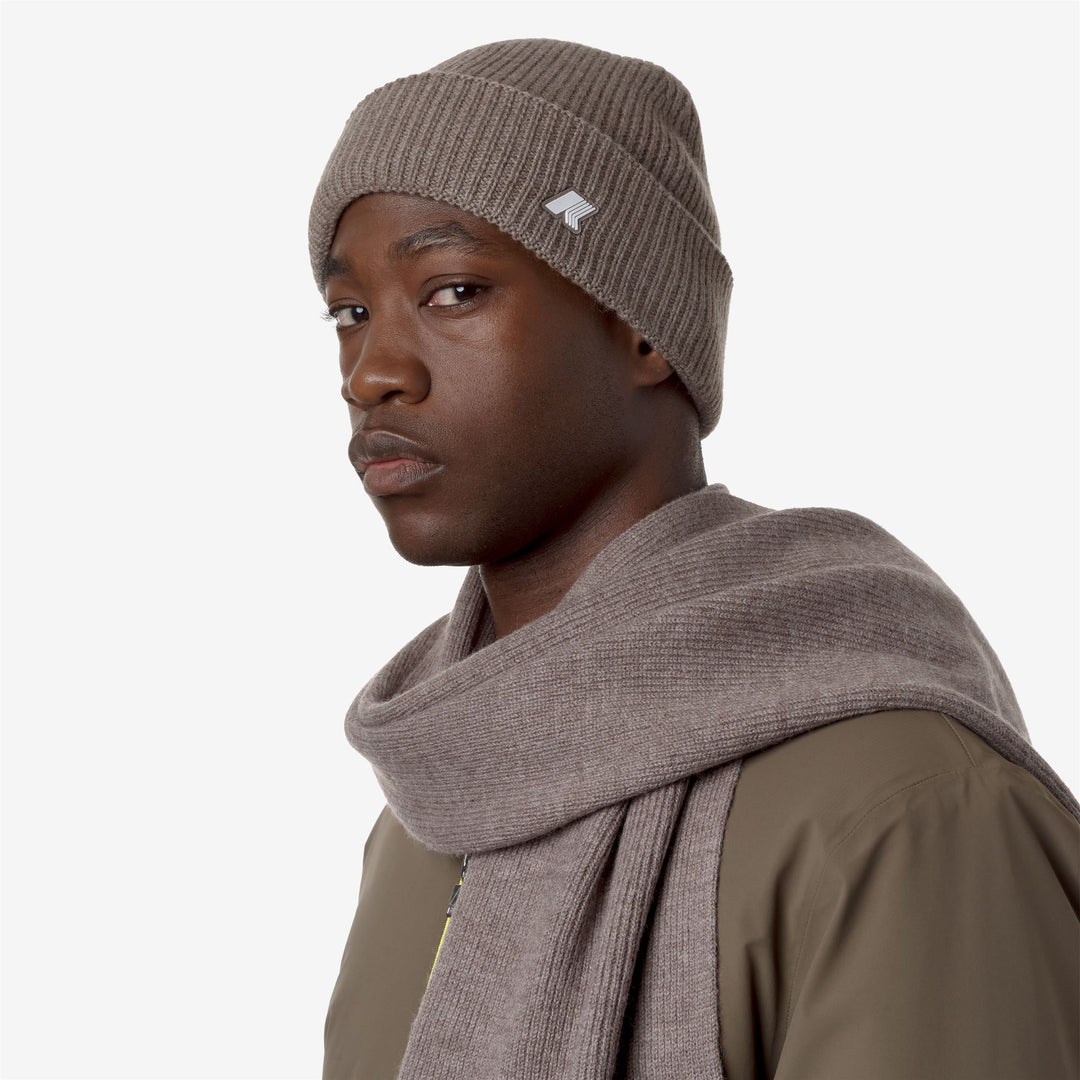 Brice Cardigan Stich Wool Beige Taupe Melange