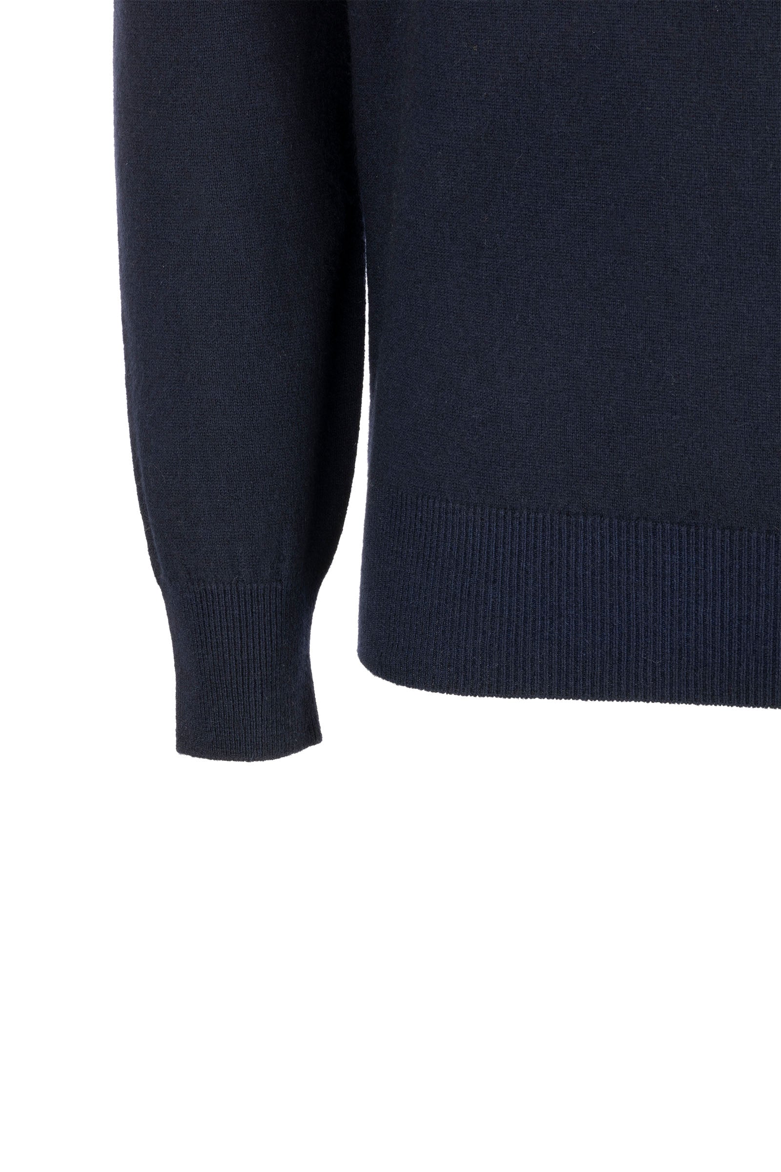 Girocollo Rasato 100% Cachemire Blu