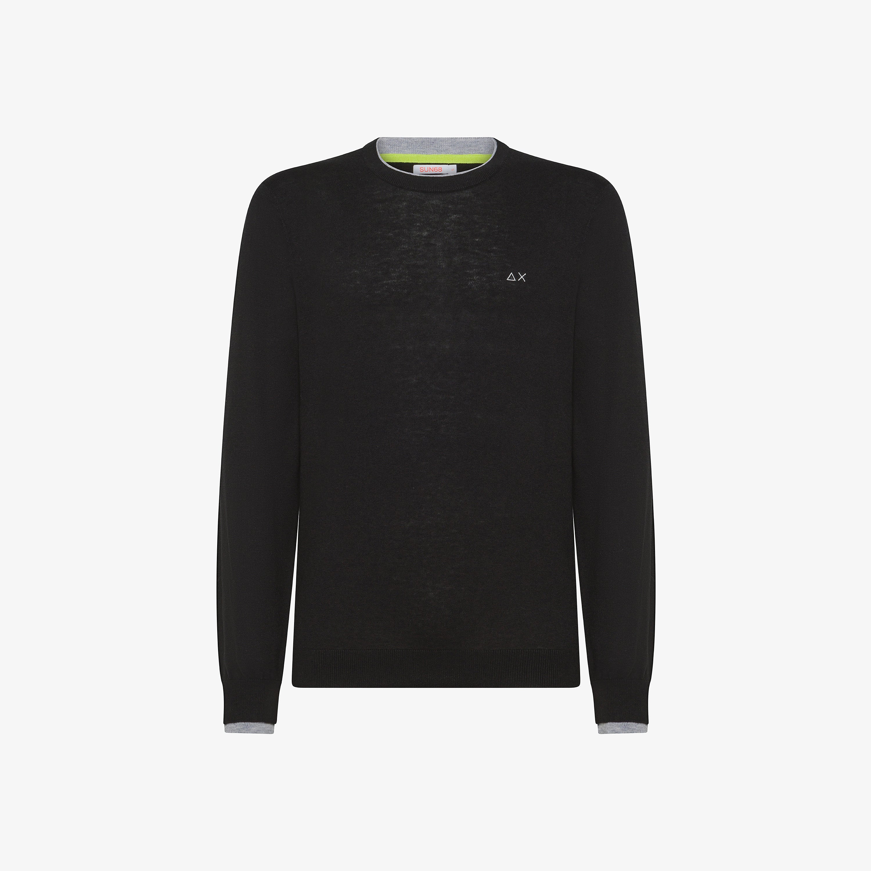 Round Double Rib Nero