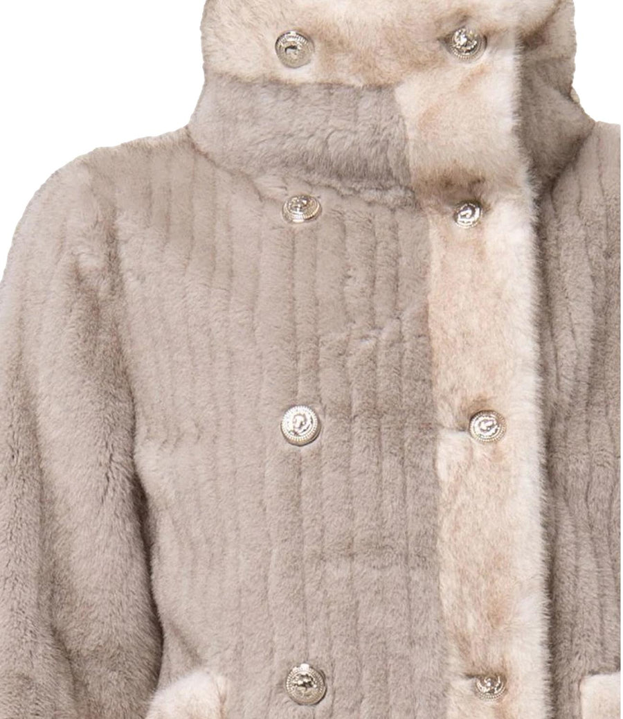 Short Fake Fur GreyMelange