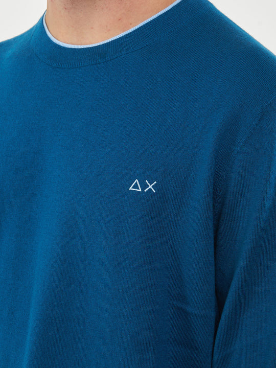 Round Double Rib Blue Profondo