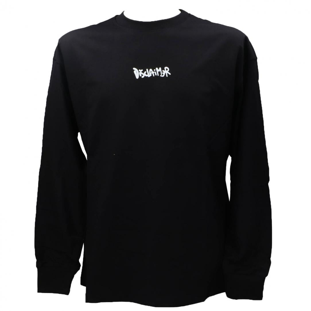 T-shirt In Jersey Manica Lunga Nera