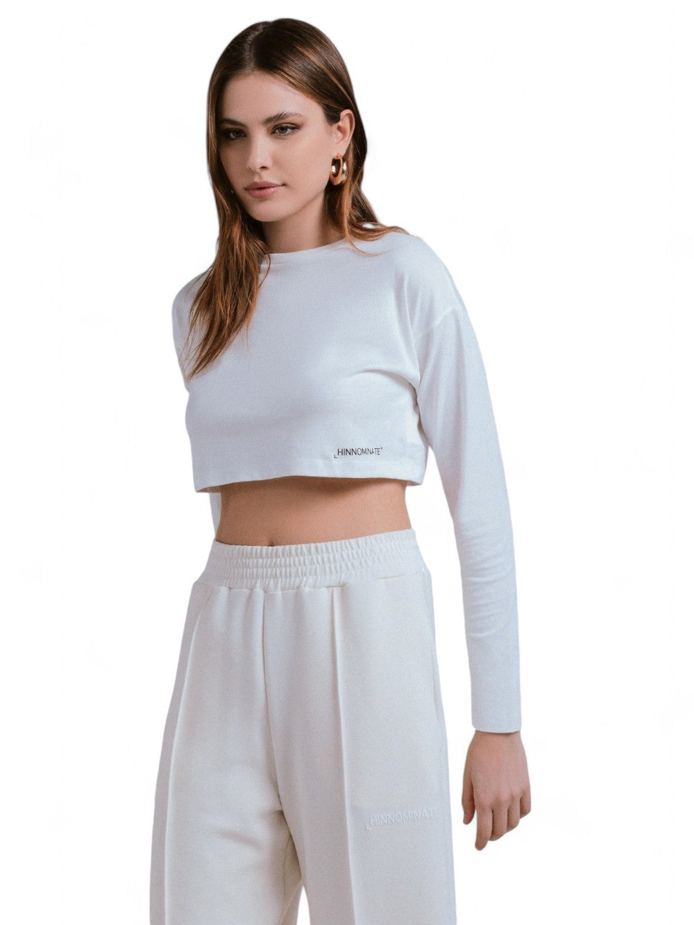 Crop Top In Jersey Bianco