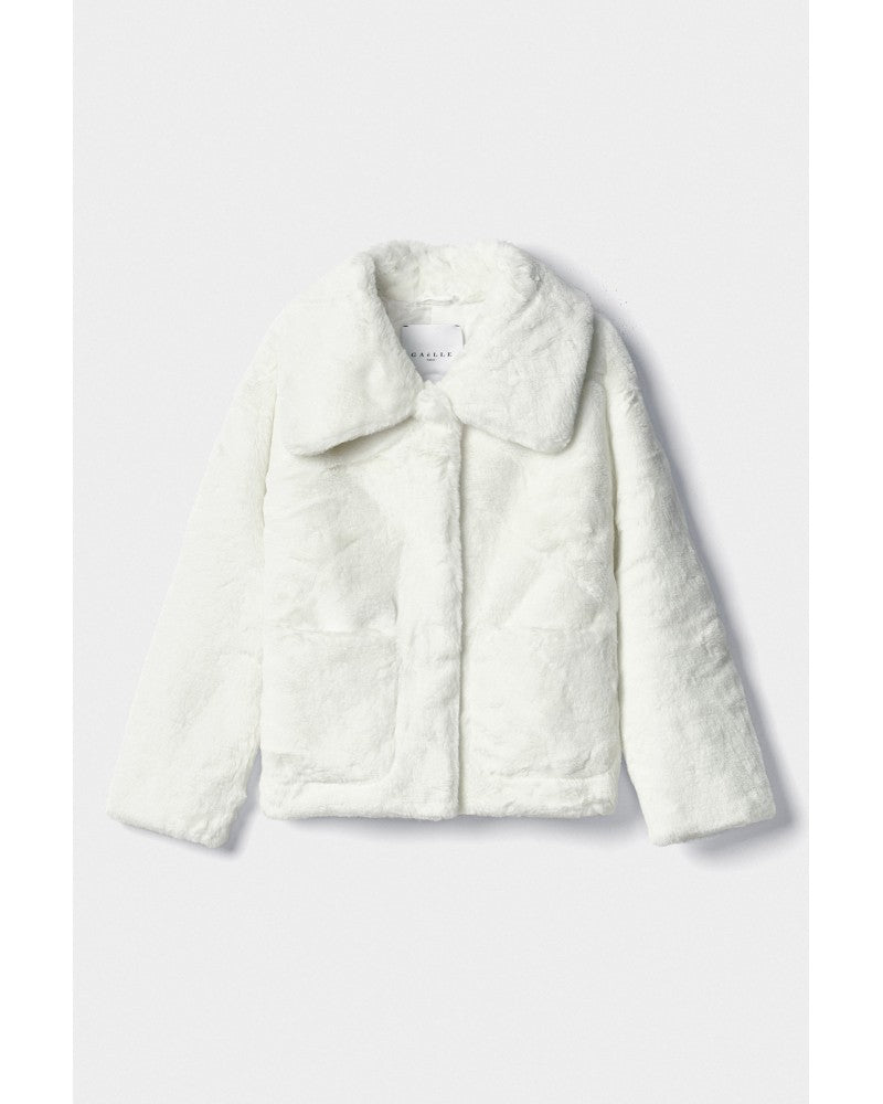 Cappotto In Pelliccia Ecofur Bianco