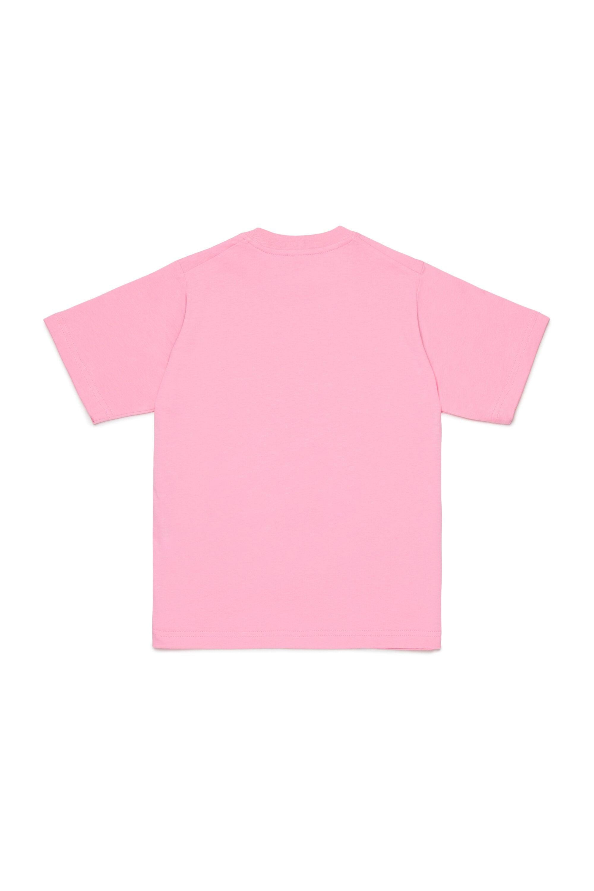 Dsquared2 T-Shirt Slouch Fit con Maple Leaf outline Rosa