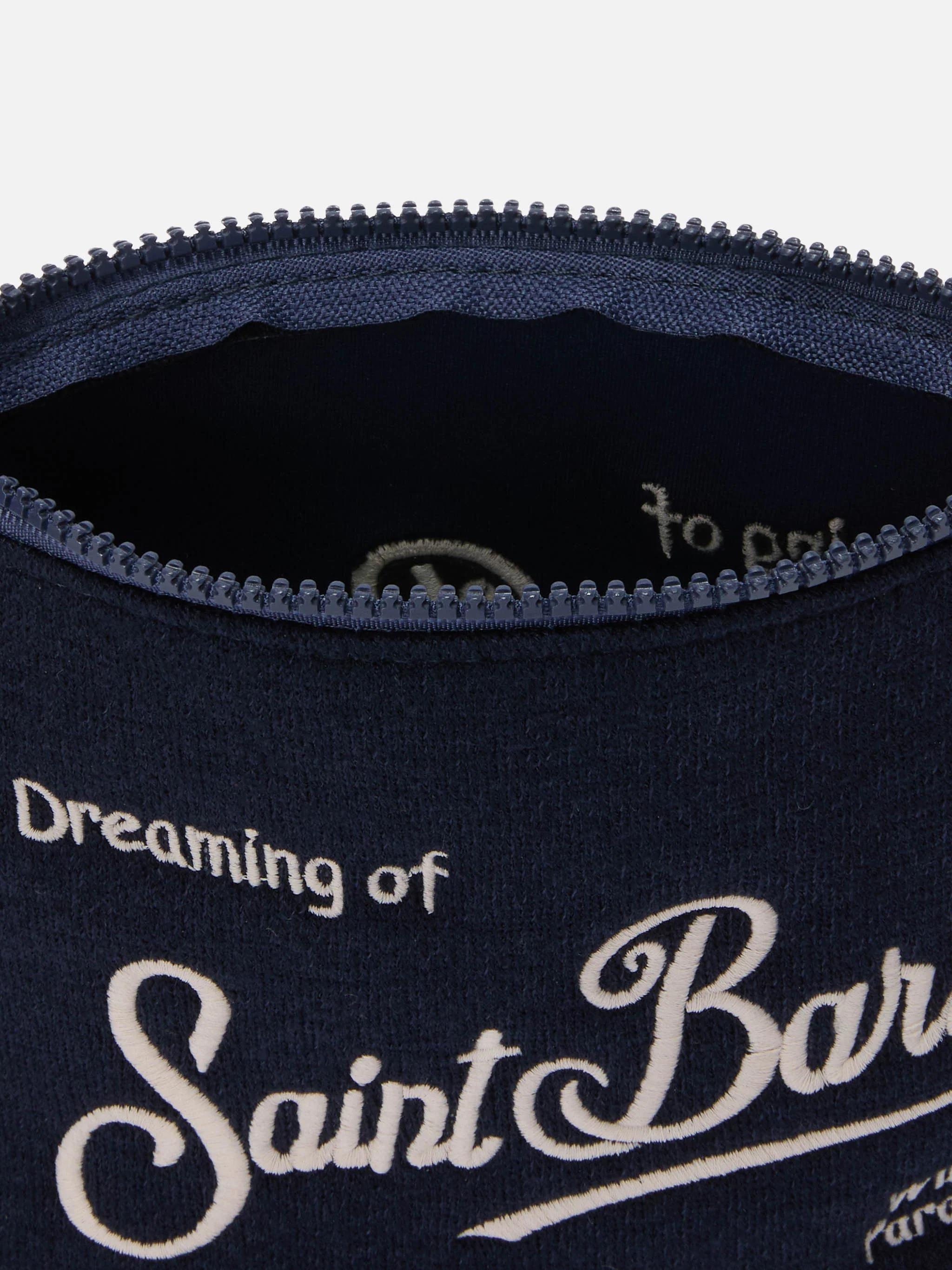 Pochette Aline Wool in misto lana blu ALI0022 00164I MC2 SAINT BARTH