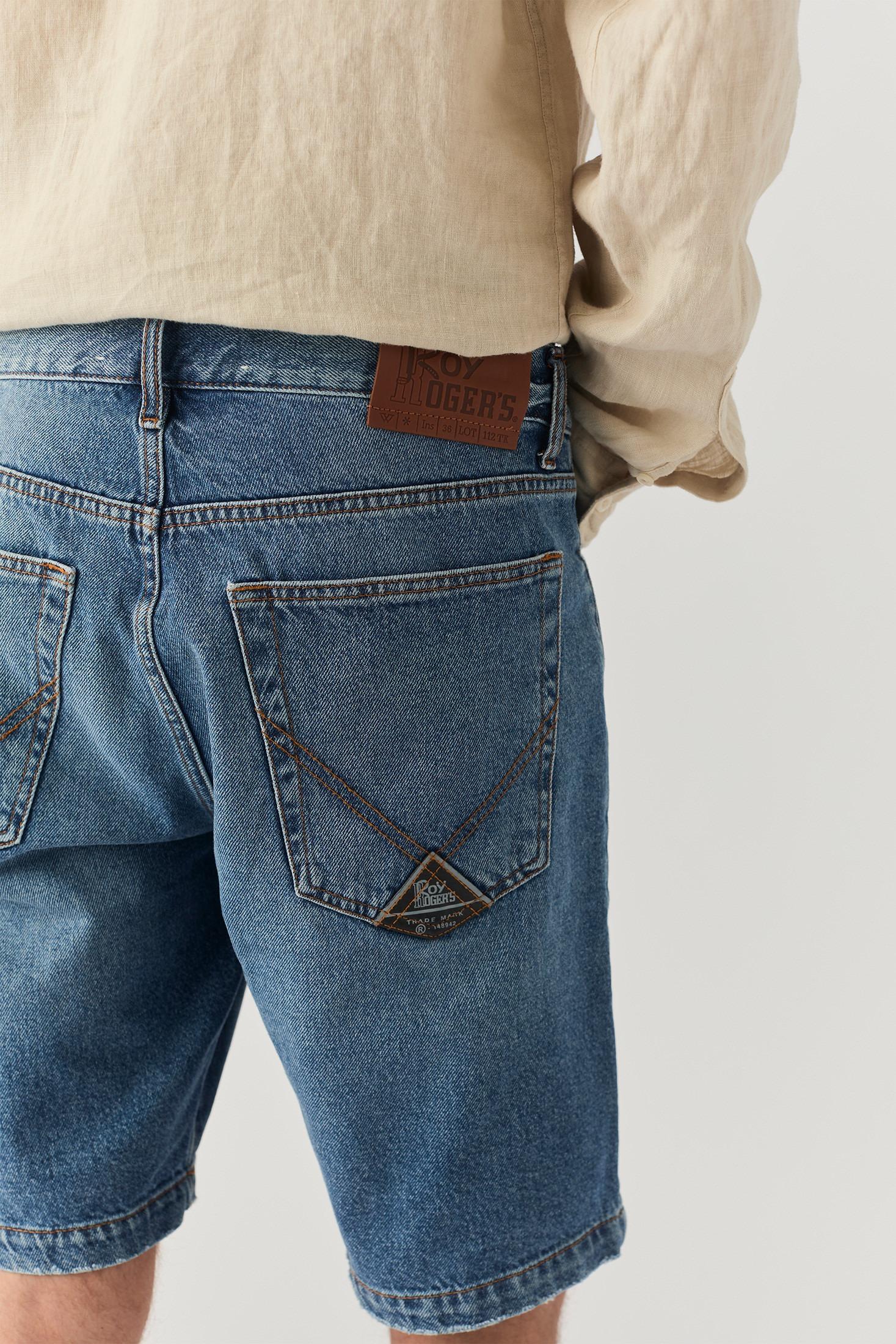 Roy Roger's Bermuda cult man denim mykonos denim RRU085D6751392 C0999 ROY ROGER'S