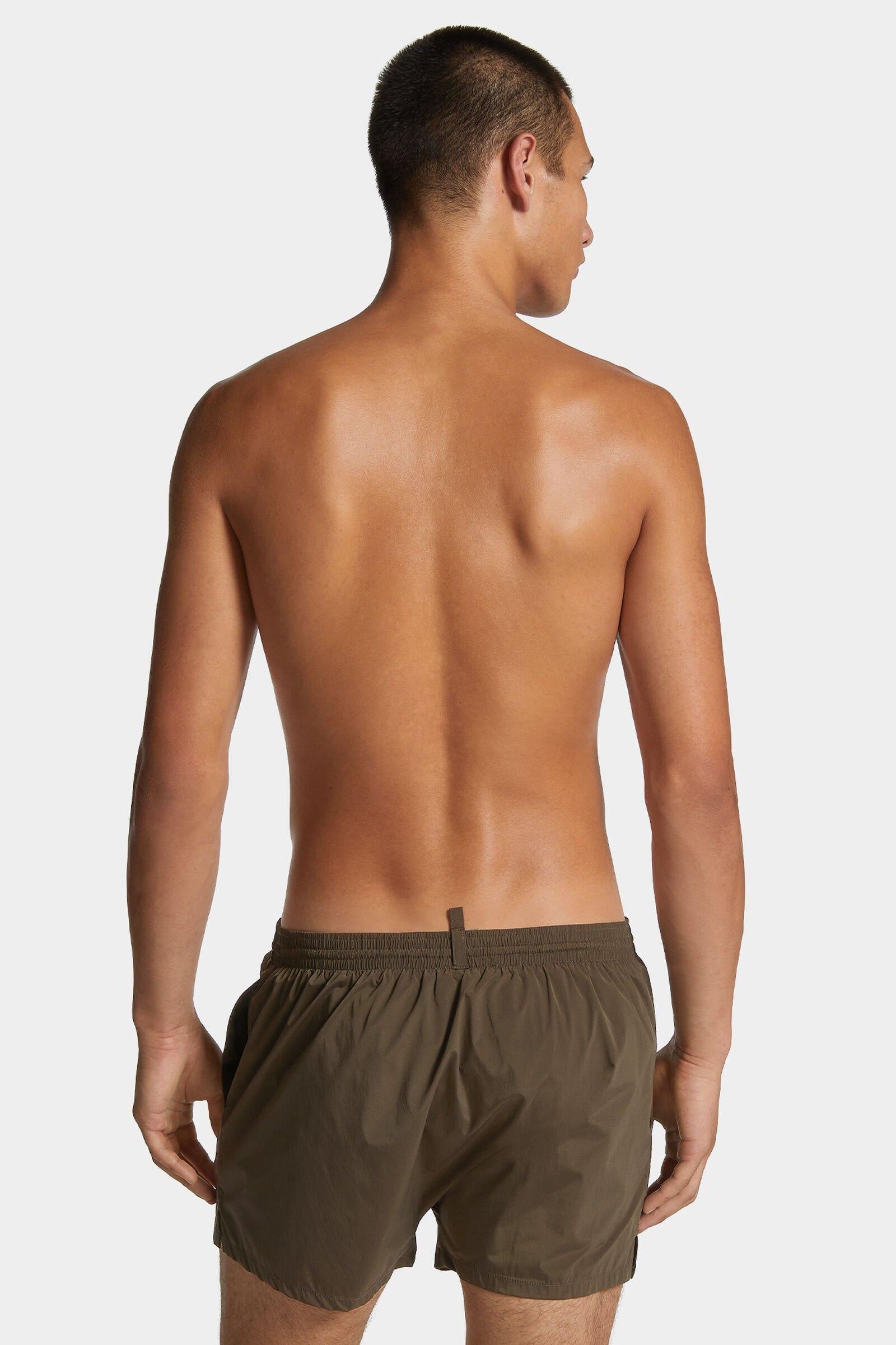 Costume Dsquared2 boxer midi verde militare