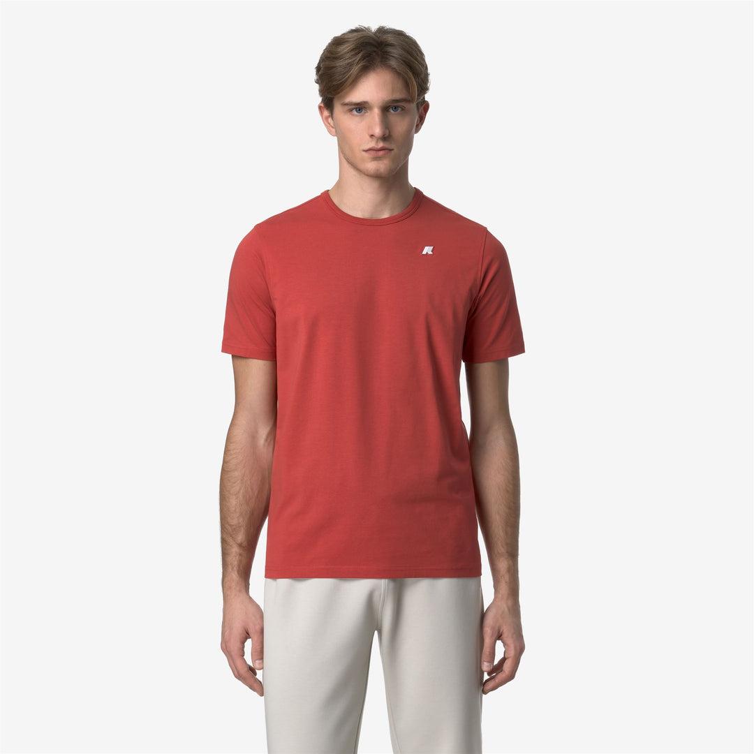 T- shirt Adame Light Stretch Jersey Red Jasper
