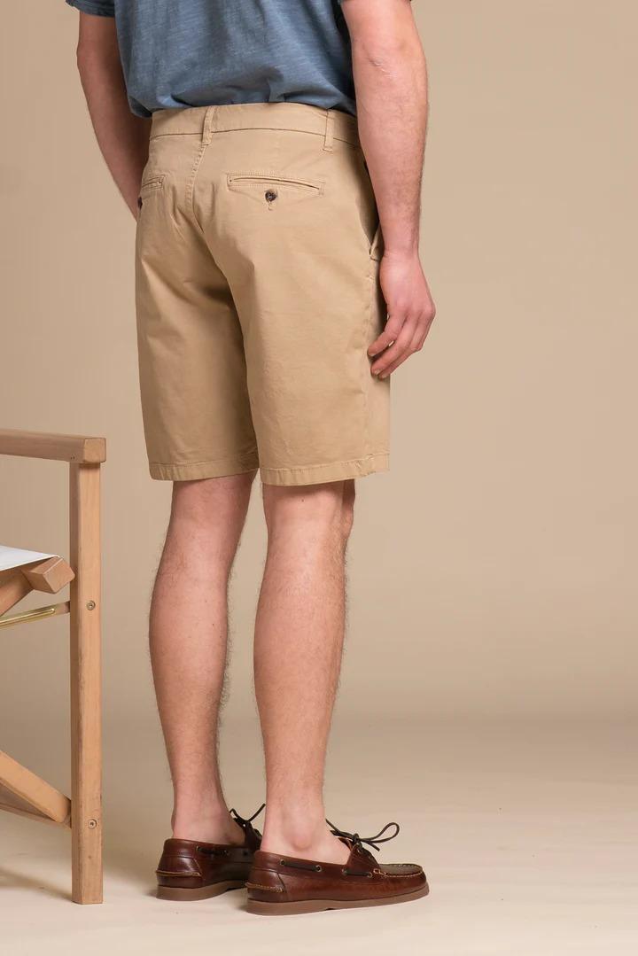Bermuda Impure chino short comf. twill stretch beige
