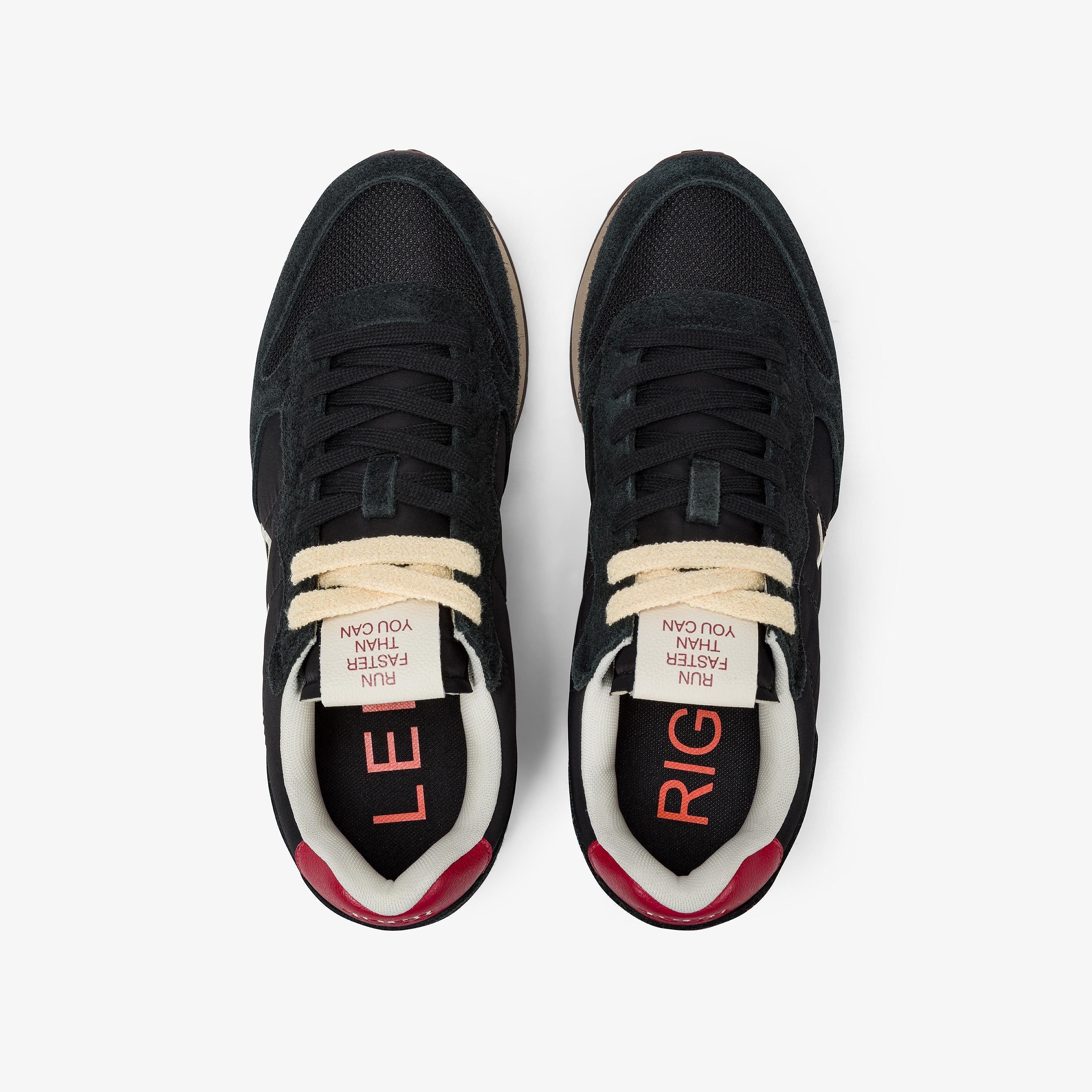 Sneaker tom vintage in nylon e suede nero Z45105 11 SUN 68