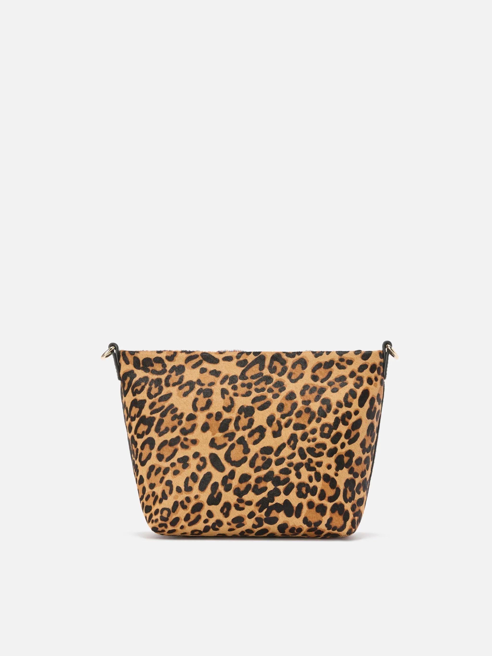 Borsa a spalla Aline Bag in pelle spazzolata e cavallino leopardato ALI0034 00501I MC2 SAINT BARTH