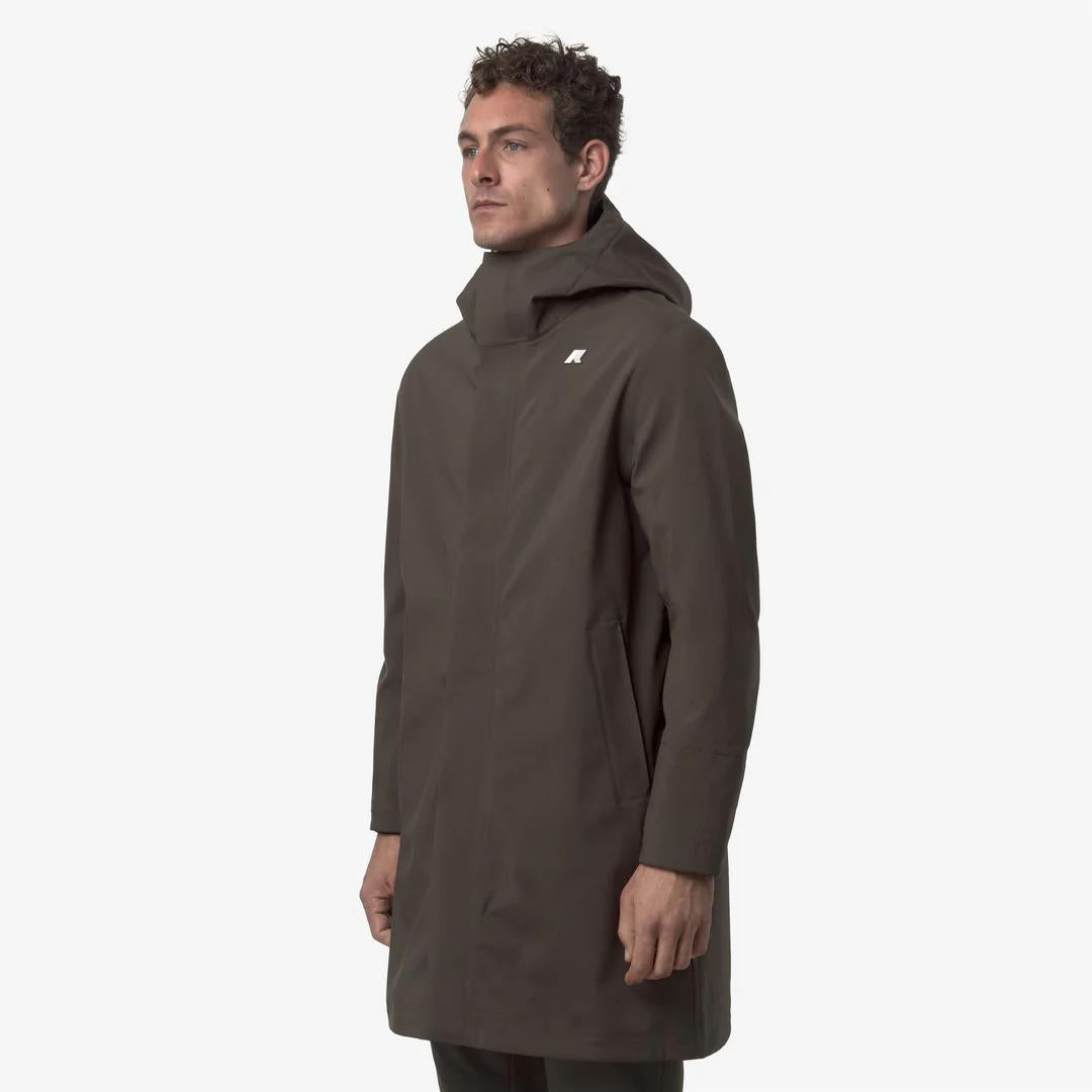 THOMAS BONDED<BR/>BLACK OLIVE-BLUE DEPTH K7126WW B3A K-WAY