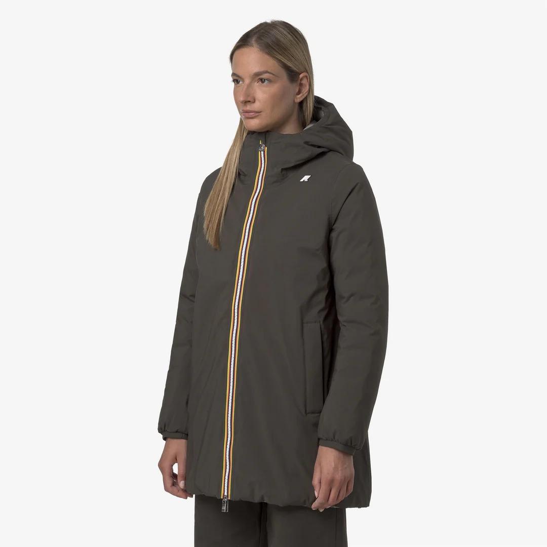 SOPHIE ST THERMO REVERSIBLE<BR/>BLACK OLIVE-GREEN OAK K8134DW B42 K-WAY
