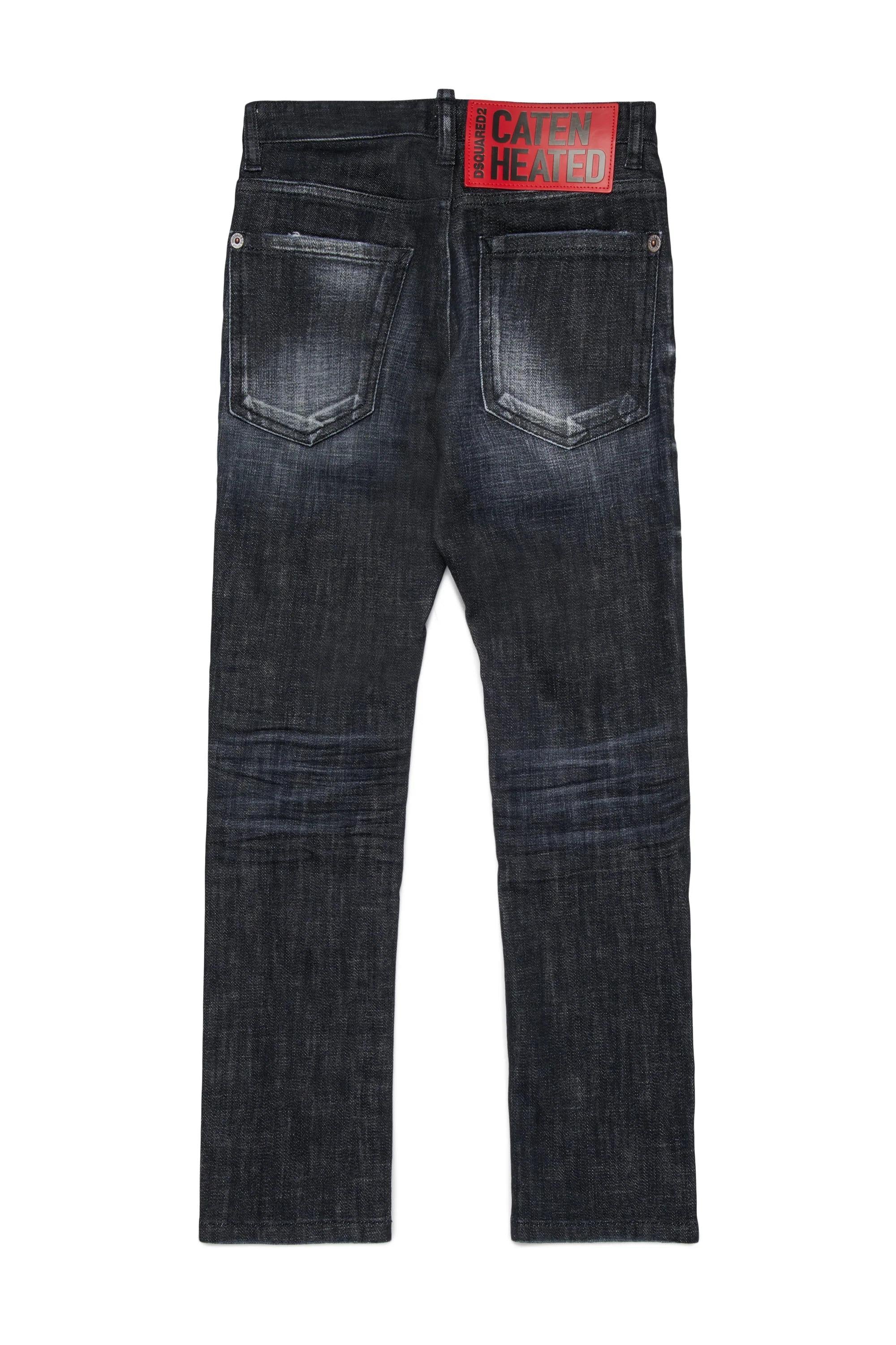 Jeans aderenti neri sfumati con rotture - Cool Guy nero DQ0236-D0AEQ DQ02 DSQUARED KID