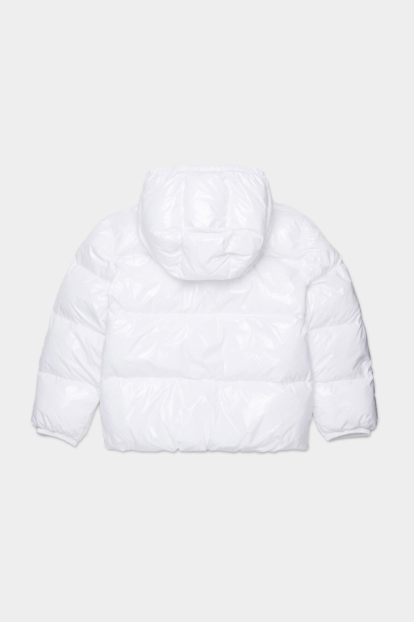 D2Kids Junior Shiny Puffer bianco DQ3042-D0ADY DQ100 DSQUARED KID