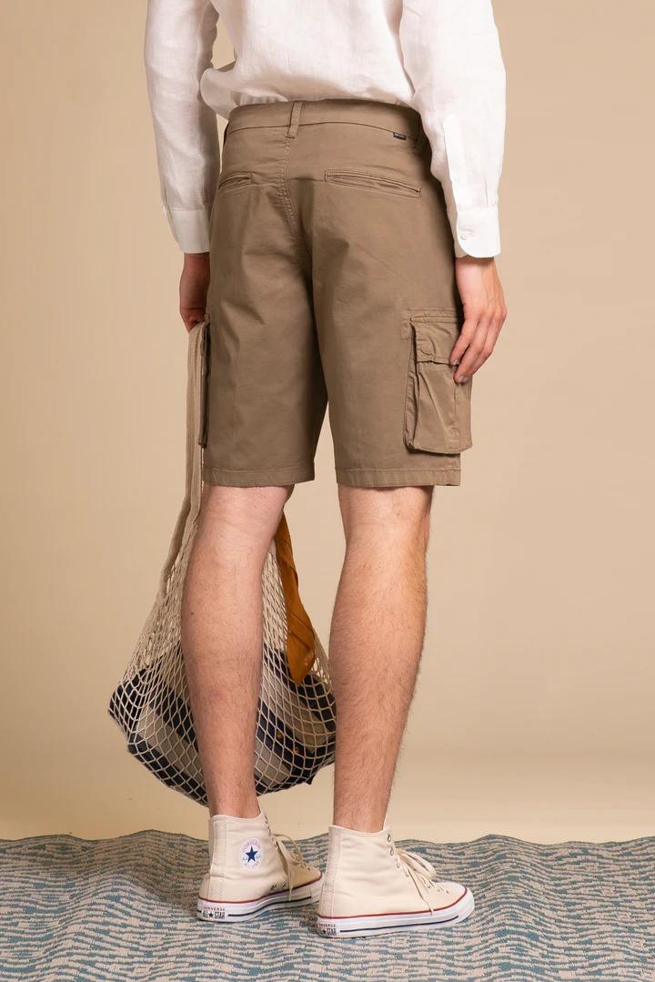 Bermuda Impure chino short comf. twill stretch mud