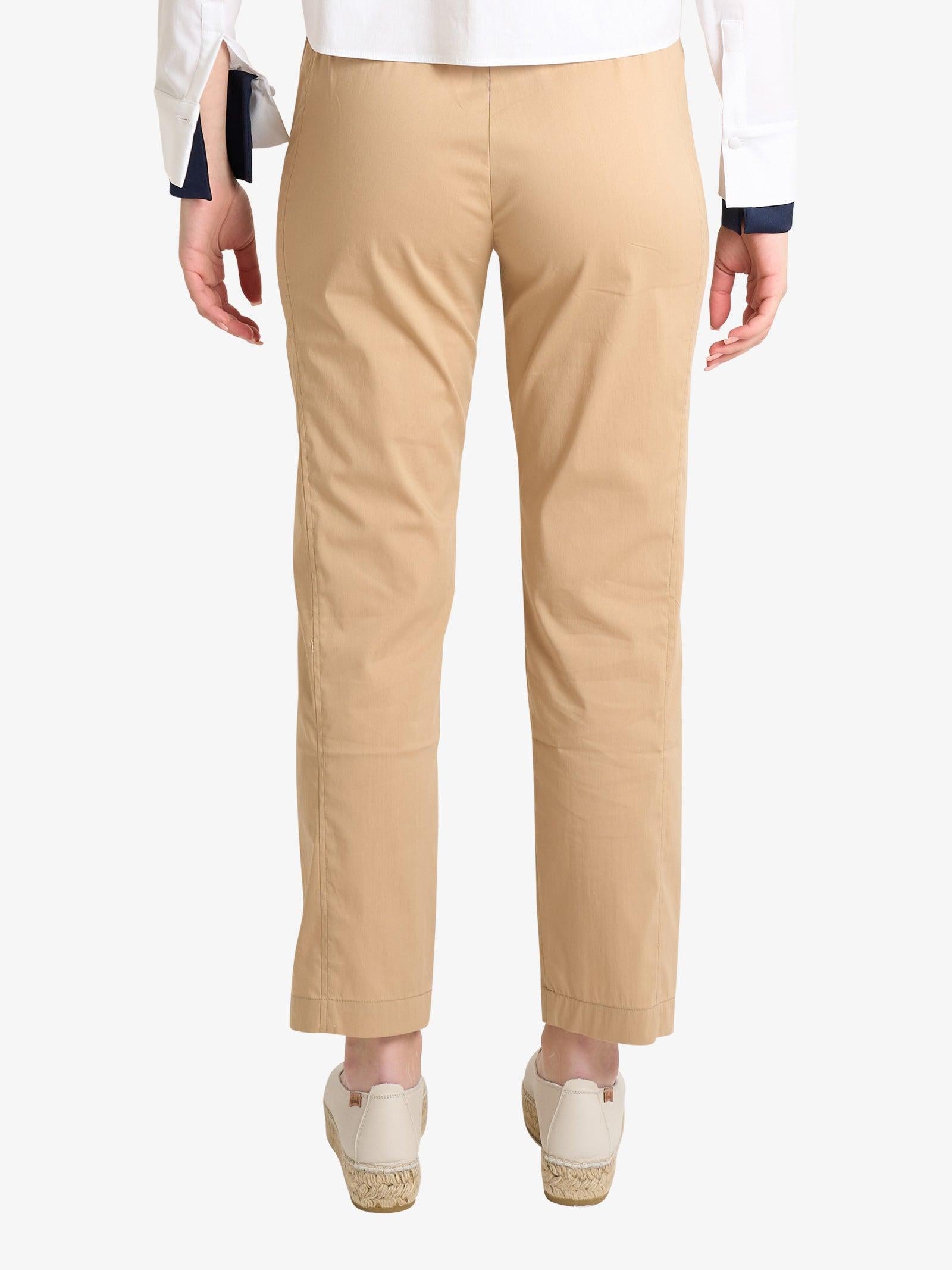 Pantalone Jijil in popeline donna beige cotone