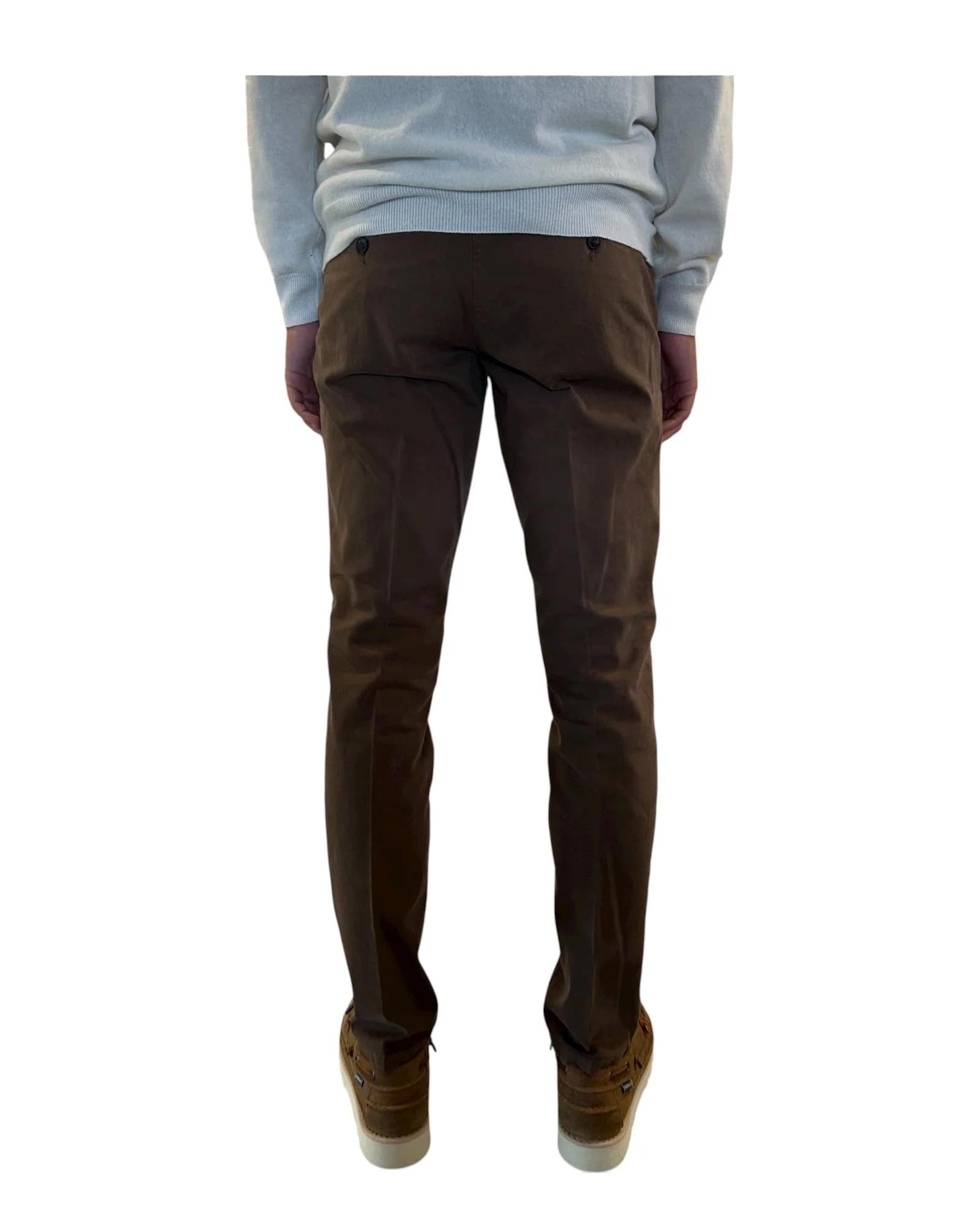 ROY ROGER'S PANTALONE NEW ROLF IN GABARDINA LEATHER RRU013C8700112 C0108 ROY ROGER'S