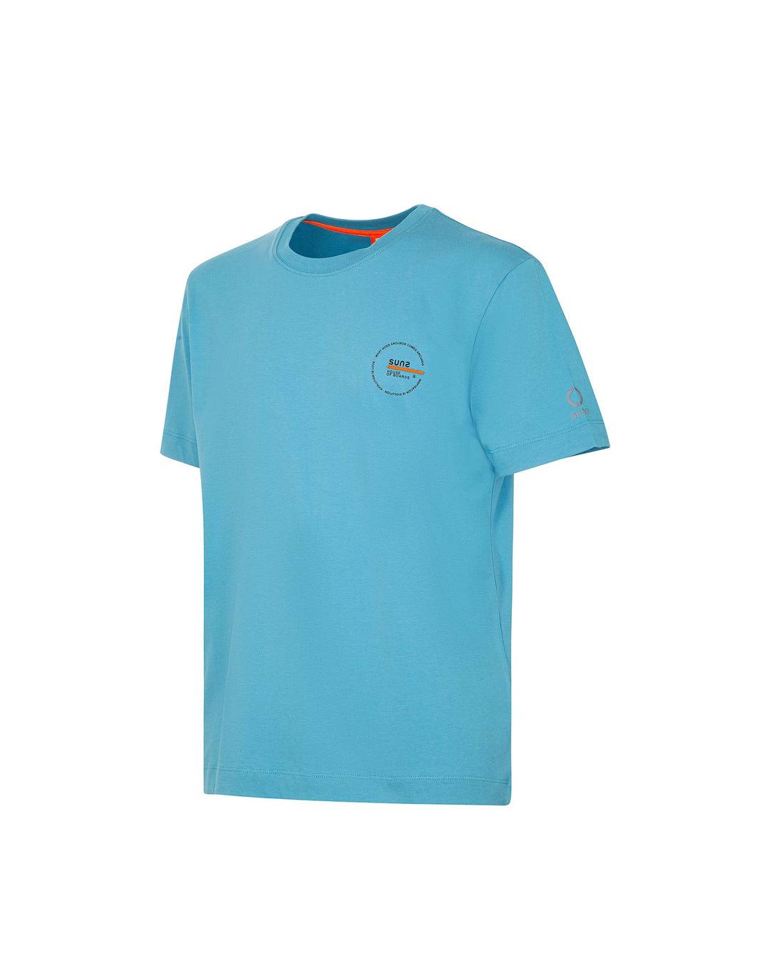 T-shirt Uomo SUNS Paolo Line TSS51010U Turchese