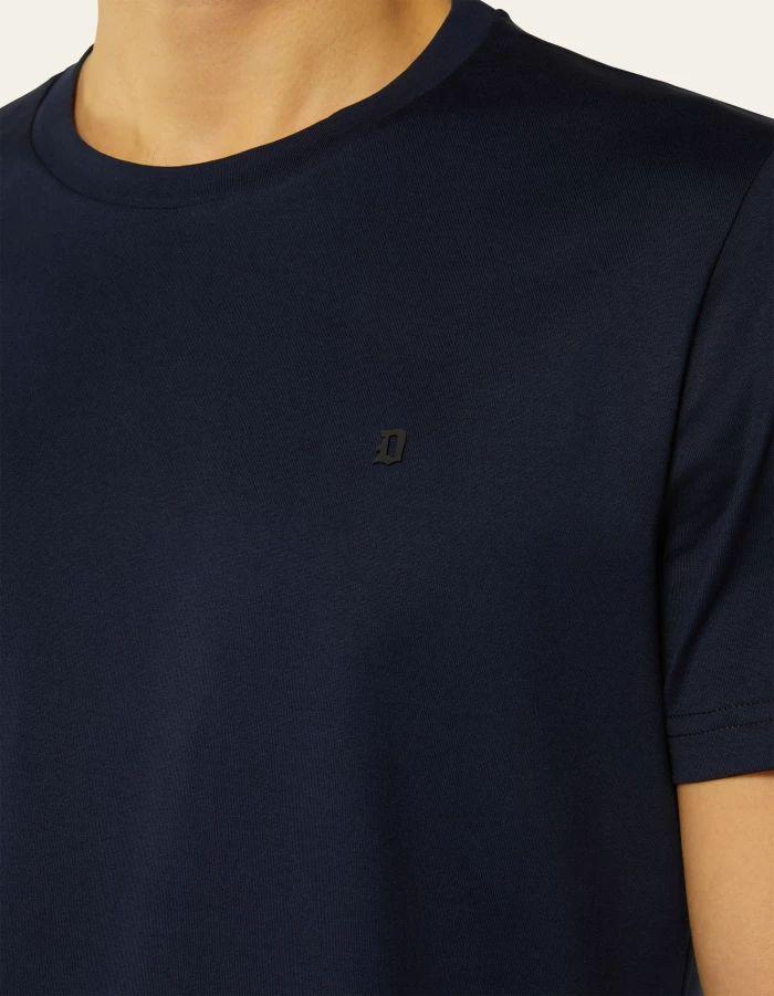 T-shirt girocollo regular in jersey blu