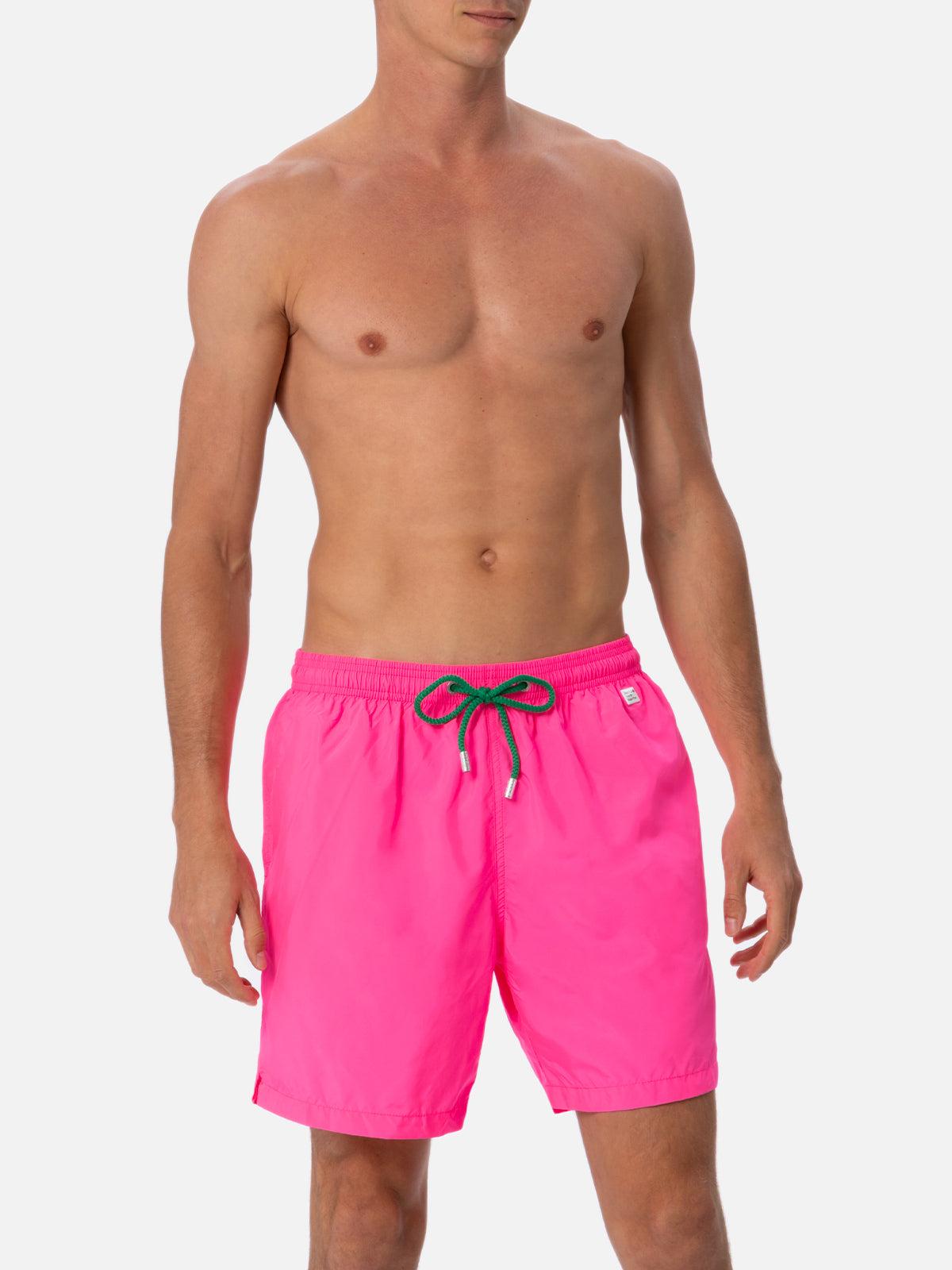 Costume da bagno da uomo in tessuto leggero rosa fluo Lighting Pantone