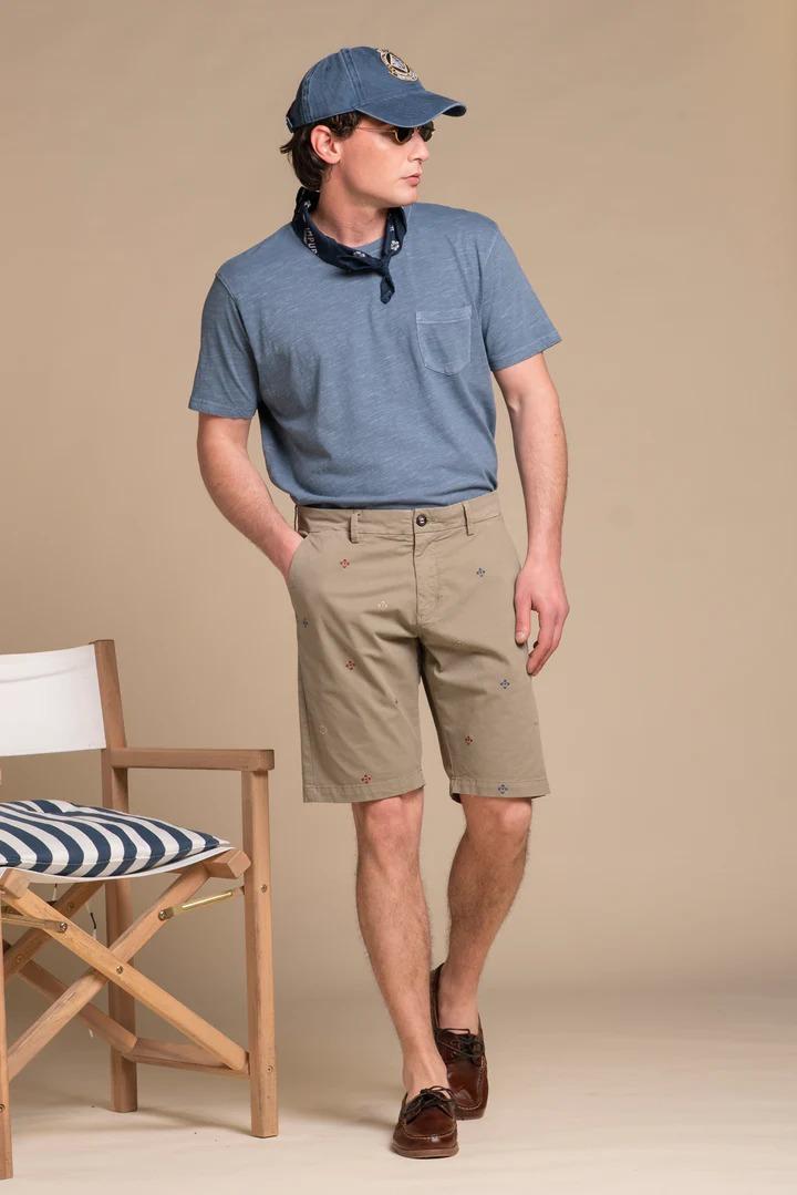 Bermuda Impure chino short comf. twill stretch salvia