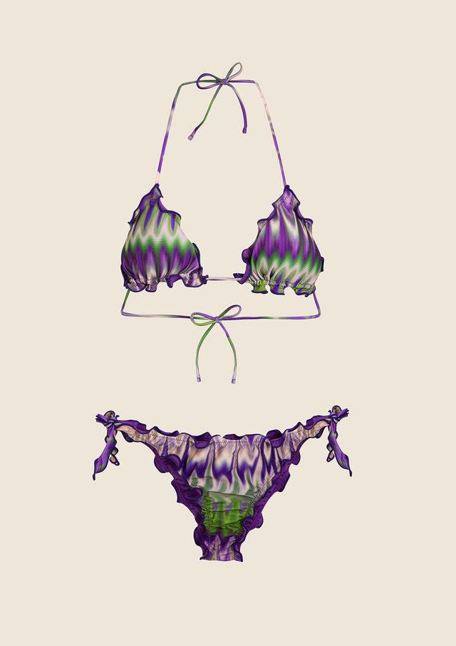 Bikini Donna Me fui Triangolo con Slip regolabile Fantasia 1500-X20