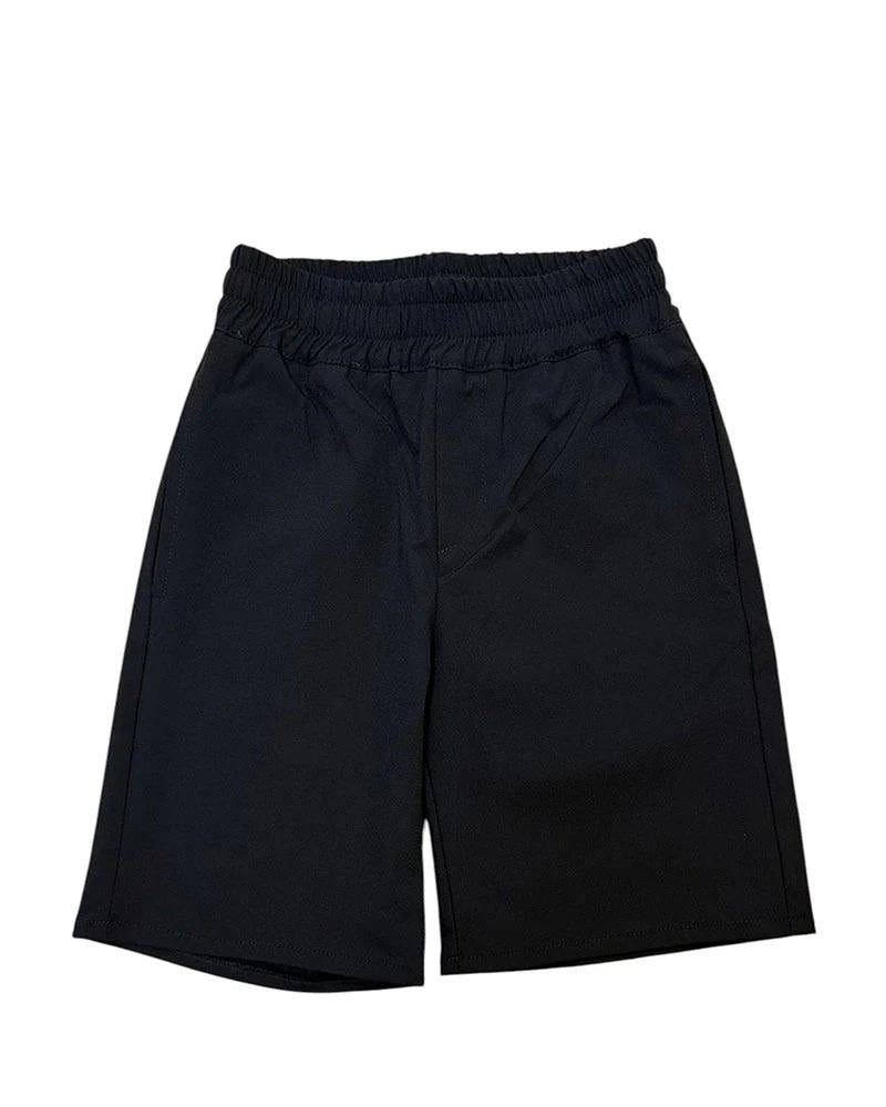 Daniele Alessandrini Bermuda da bambino con vita elasticizzata Black