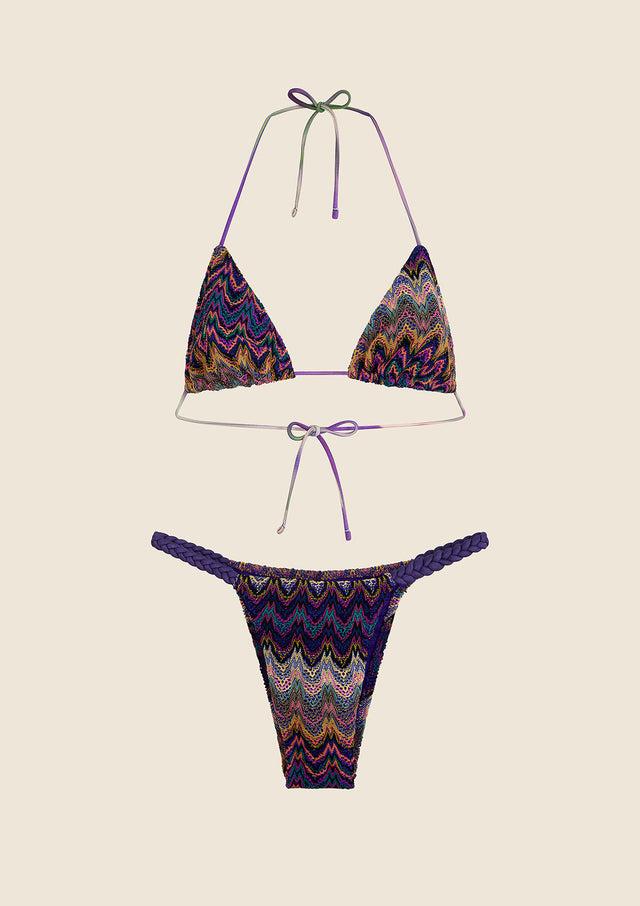 Bikini Donna Me fui Triangolo con Slip Fisso Fantasia 0410-PR