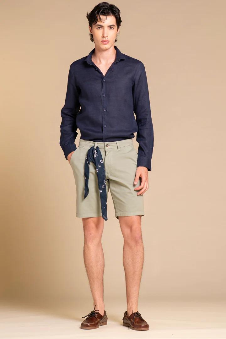 Bermuda Impure chino short comf. twill stretch salvia