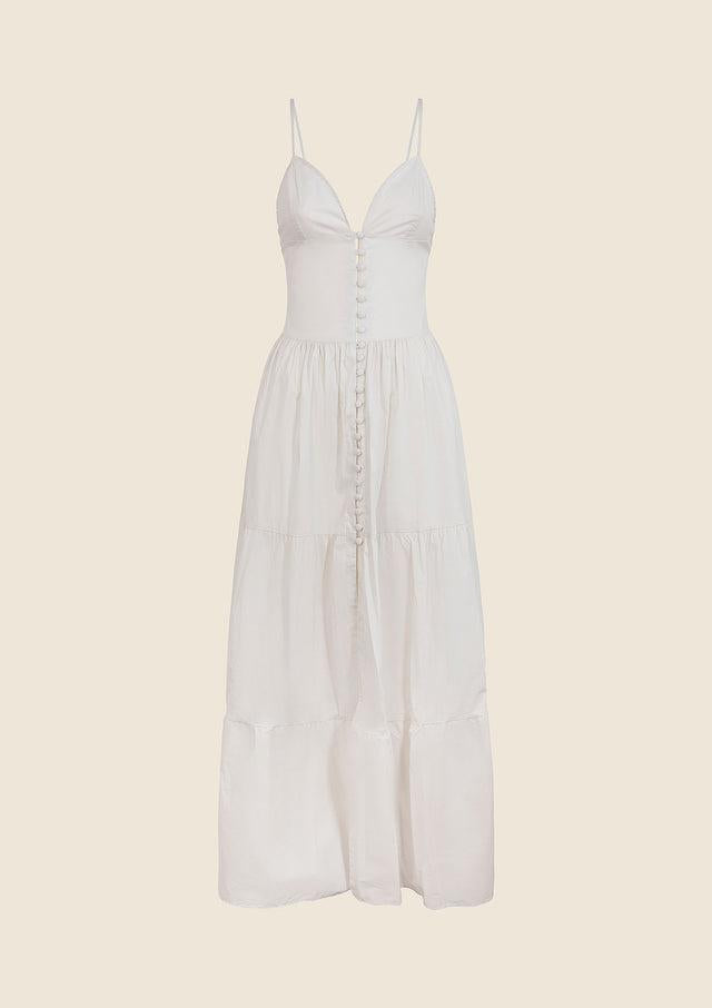 Vestito lungo Donna Me fui Bianco 0110-WH
