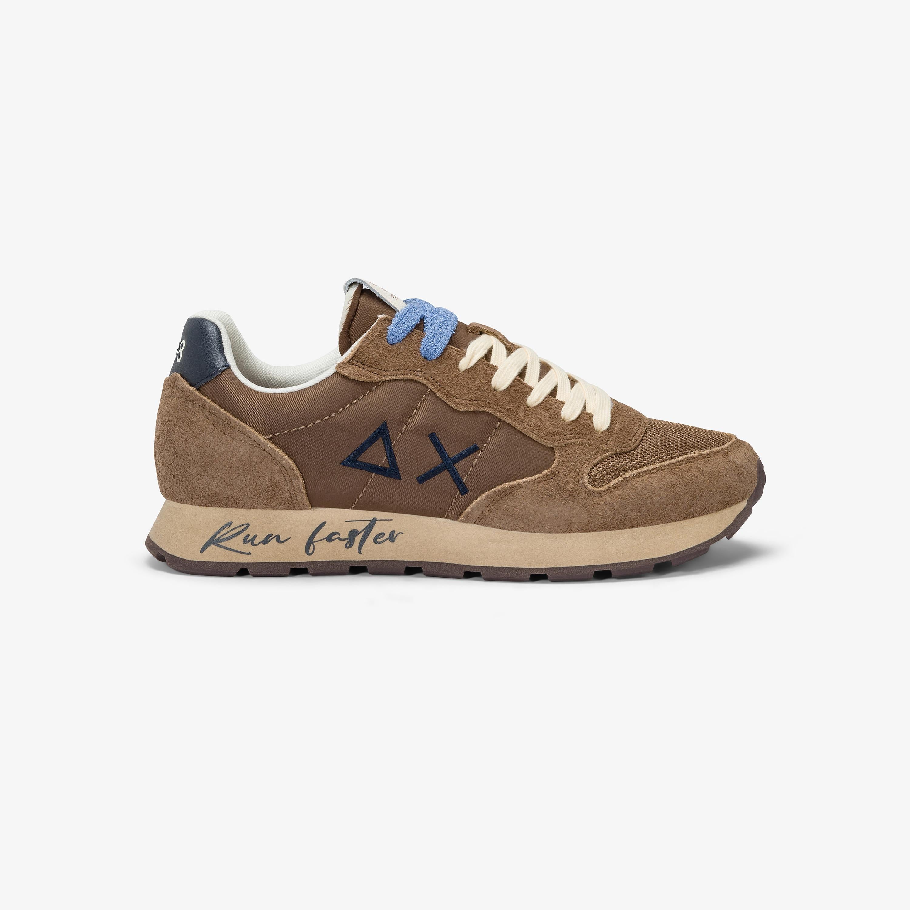 Sneaker tom vintage in nylon e suede volpe Z45105 93 SUN 68