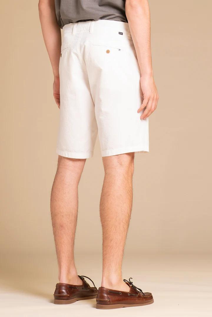 Bermuda Impure rey chino short comf.seersucker white