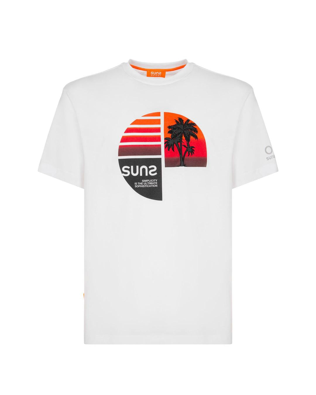 T-shirt Uomo SUNS Paolo Sunset TSS51034U White
