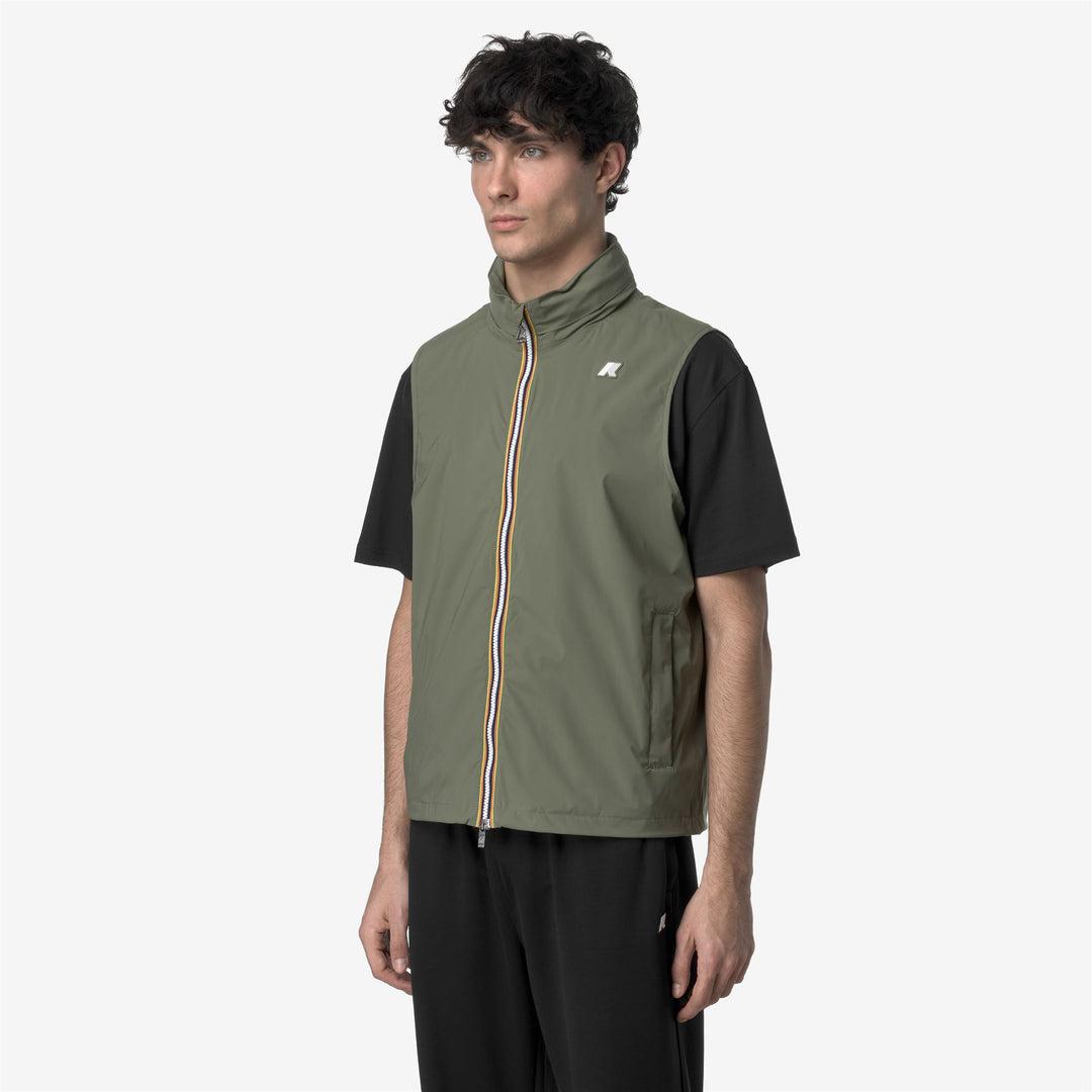 VALEN STRETCH NYLON JERSEYGREEN LICHEN