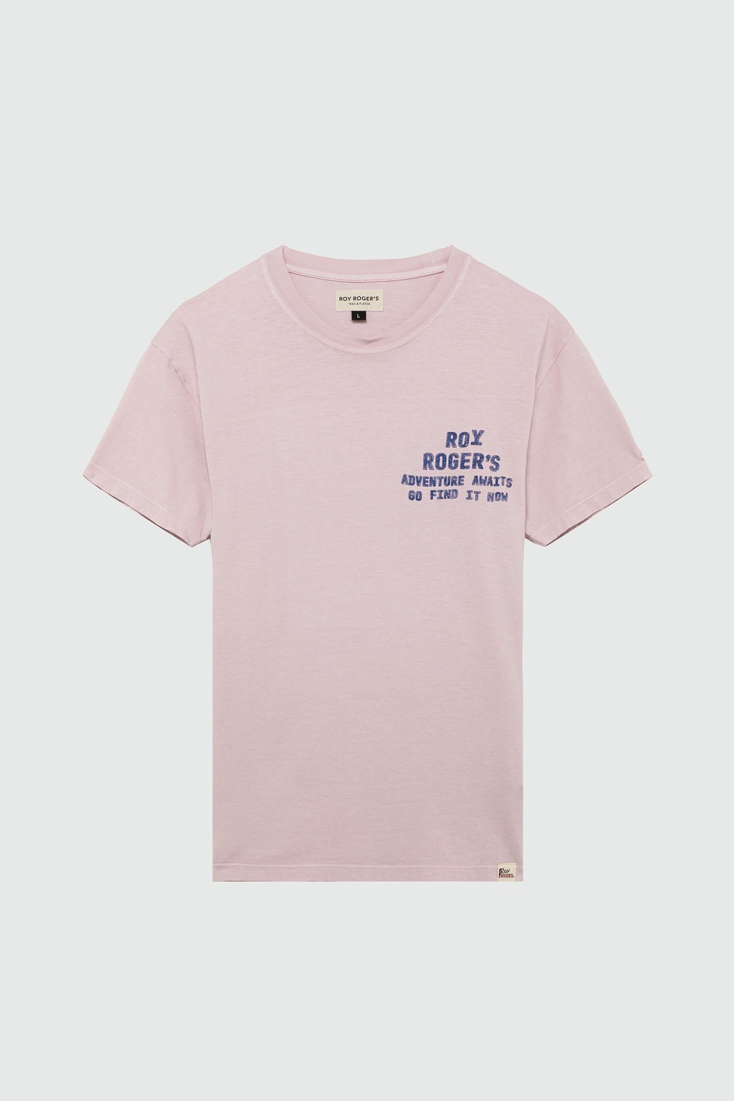 T-shirt Roy Roger's man jersey adventure stone dye Rosa RRU90049CK912312 C0356 ROY ROGER'S