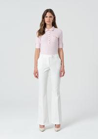 Pantalone bootcut con vita regolare