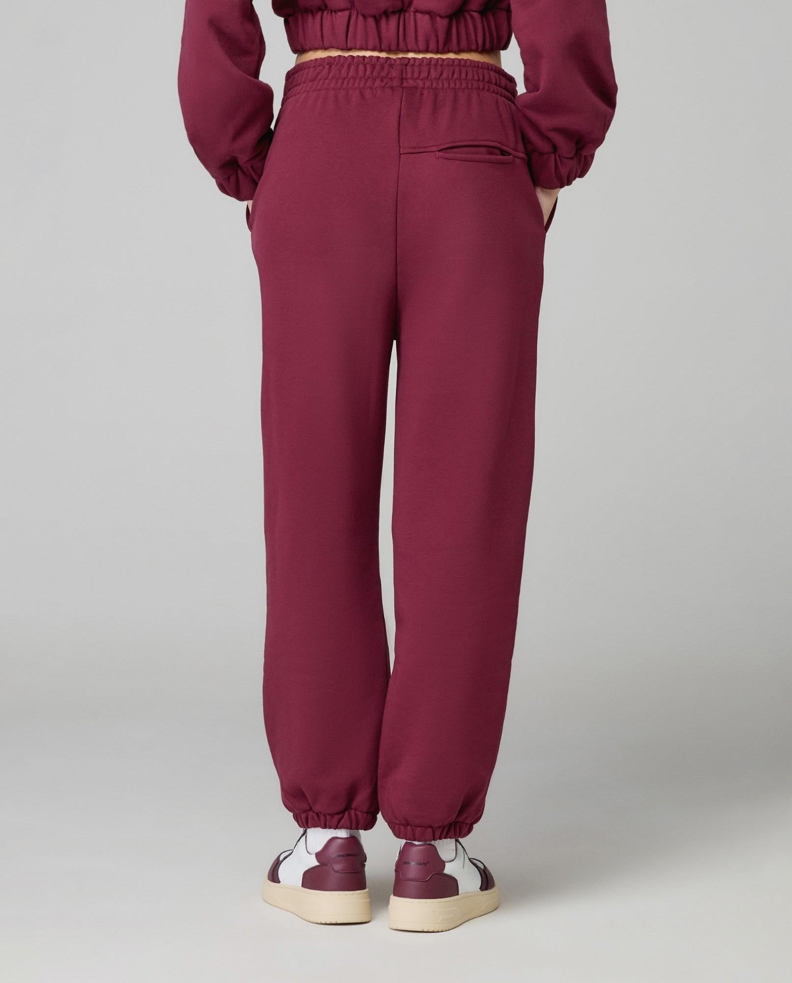 Pantalone In Felpa Over Con Elastico Al Fondo Bordeaux HMABW01953-TMTF0012 RS02 HINNOMINATE