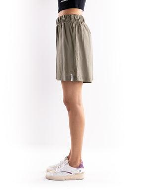 Hinnominate shorts in lino morbido verde