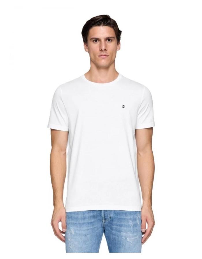 T-shirt girocollo regular in jersey bianca